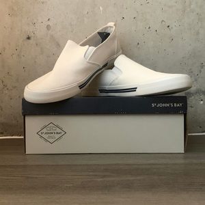White St. John’s Bay Slip On (Brand New Men’s White Shoe)